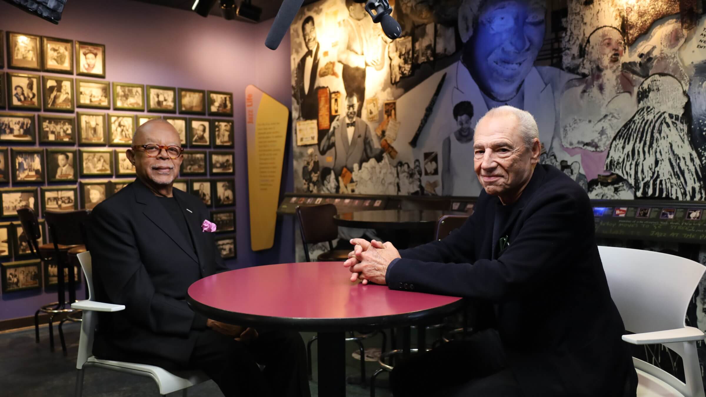 Henry Louis Gates Jr. and jazz artist Ben Sidran.