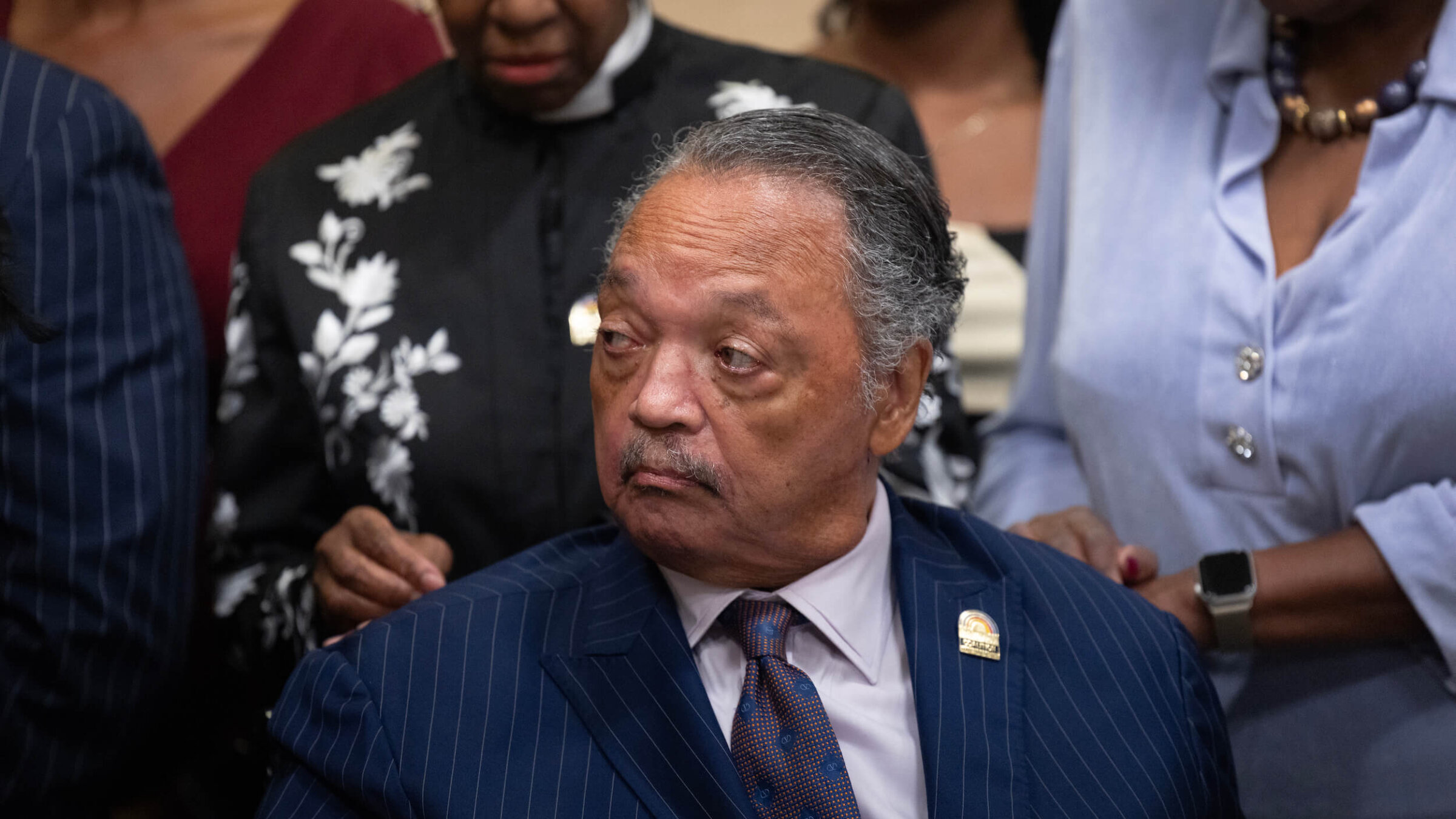 Civil rights leader Rev. Jesse Jackson at the National Bar Association's annual convention on July 31, 2025 in Chicago, Illinois.