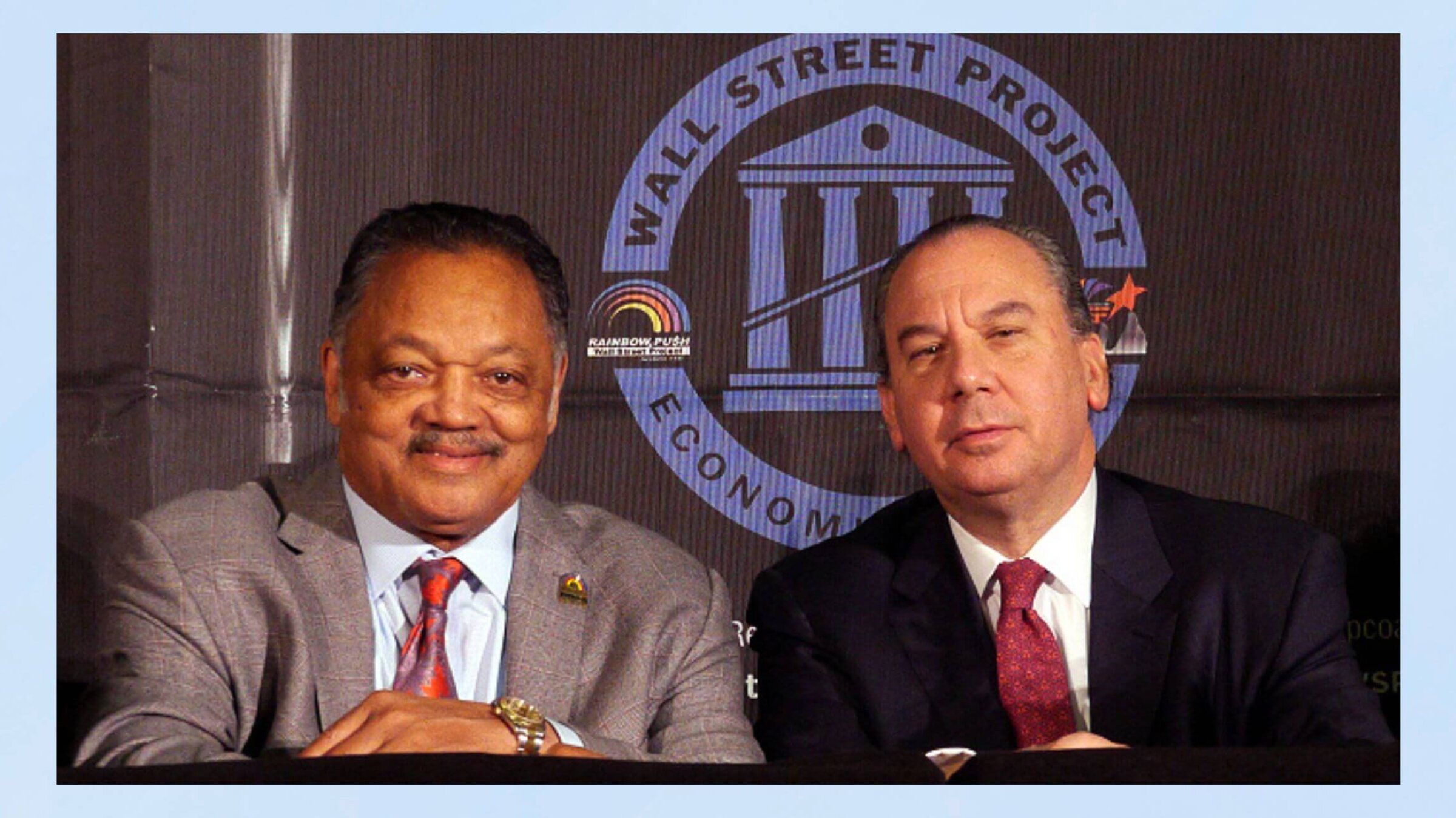 Reverend Jesse Jackson and Rabbi Marc Schneier.