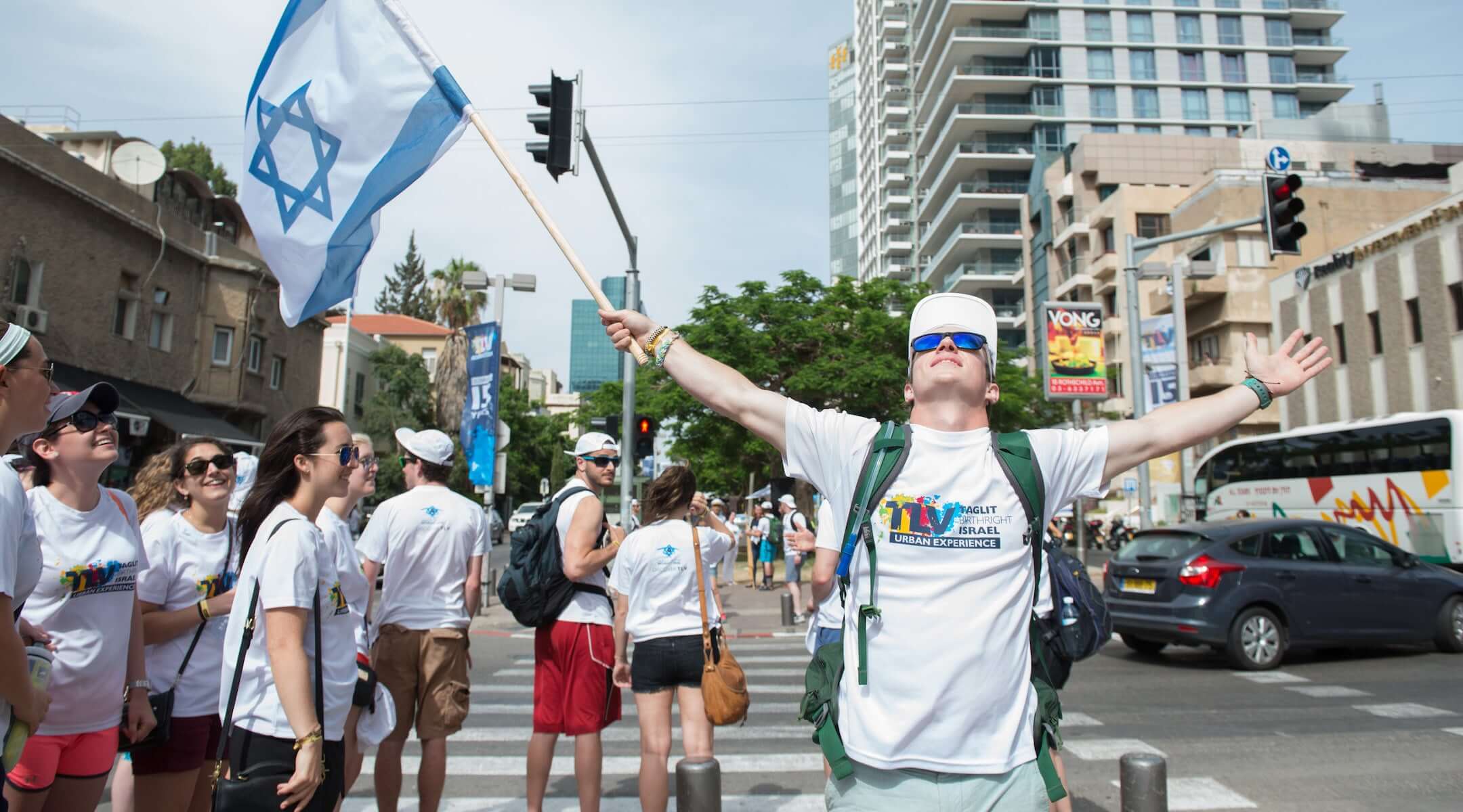 Participants on a Birthright Israel program.