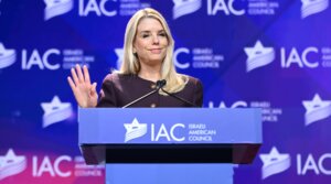 United States Attorney General Pam Bondi speaks during the IAC National Summit 2026 at The Diplomat Beach Resort on January 16, 2026 in Hollywood, Florida.