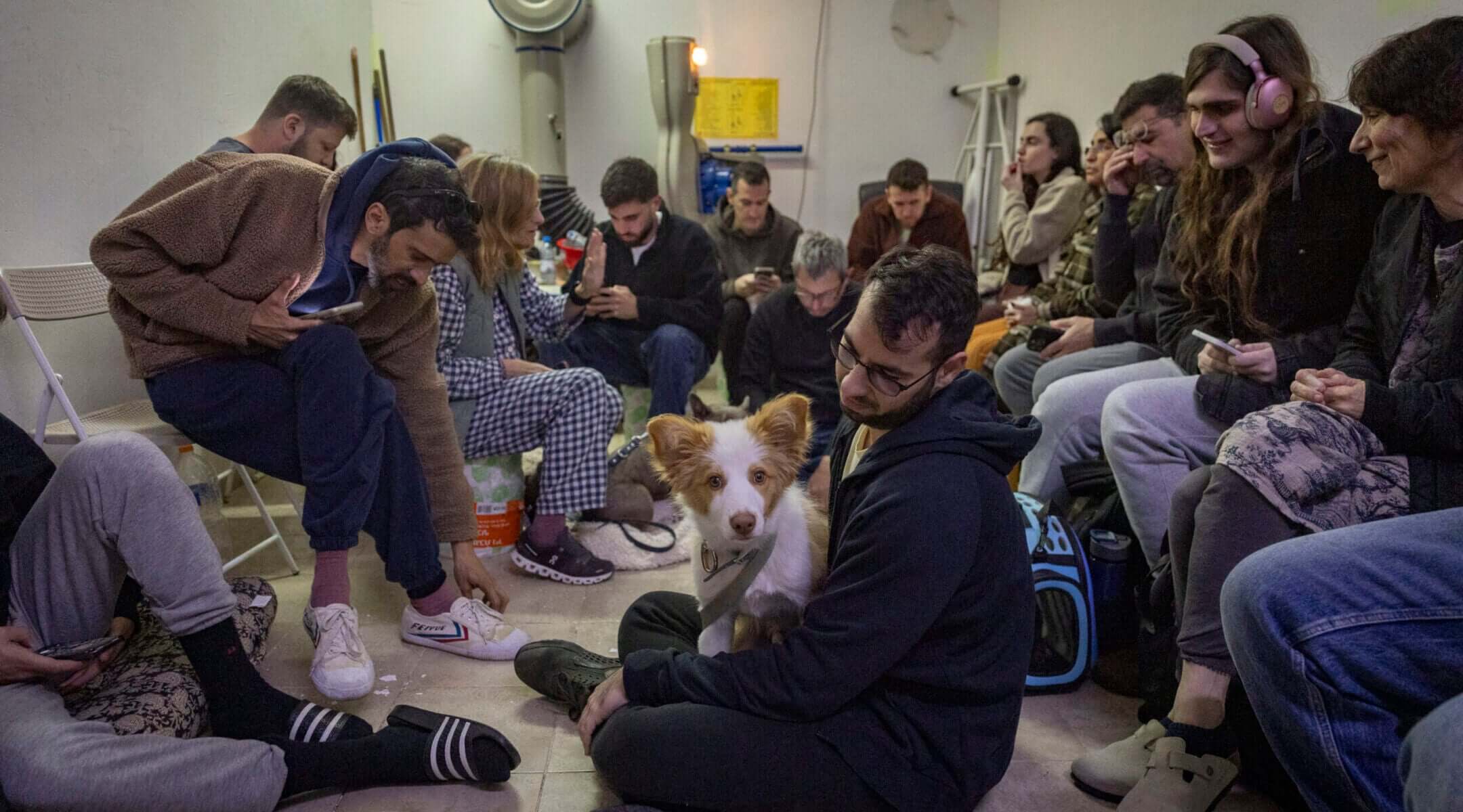 Yet again, Israel’s public shelters become sites of camaraderie amid steep danger