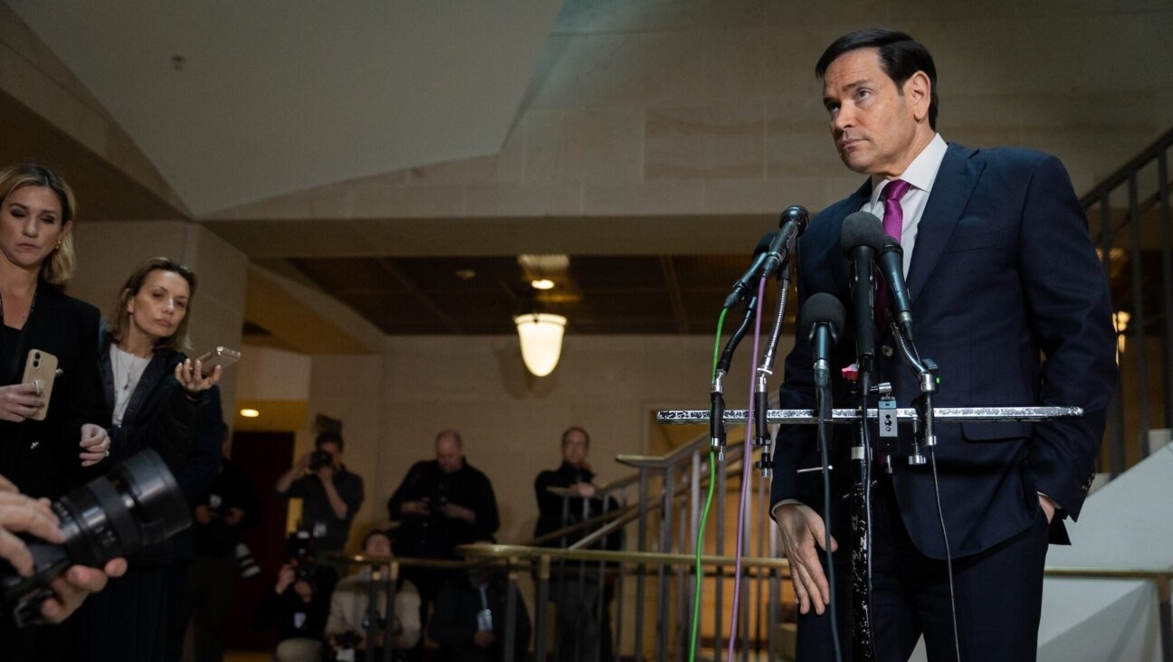 Secretary of State Marco Rubio talks to reporters ahead of briefing the Congressional 'Gang of Eight' on U.S. strikes on Iran, at the U.S. Capitol in Washington, D.C., on March 2, 2026.