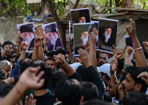 Shiite muslims mourn killing of Iran's Supreme leader Ayatollah Ali Khammenei on March 01.
