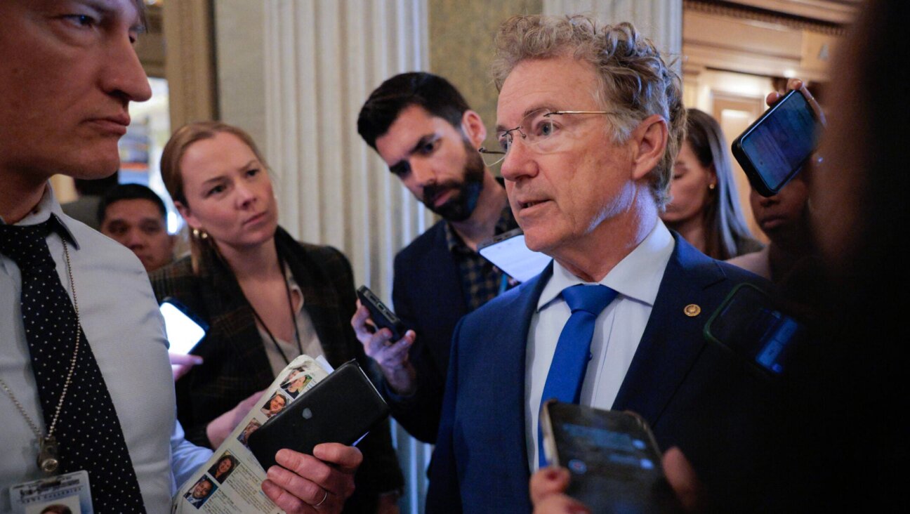 Sen. Rand Paul talks to reporters before heading into the Senate Chamber to vote at the U.S. Capitol on March 4, 2026 in Washington, D.C.