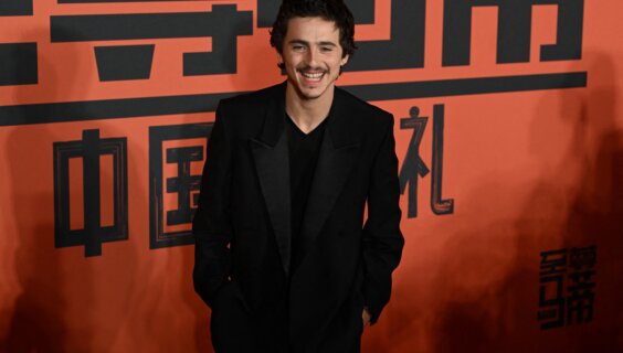 Timothée Chalamet on the red carpet in Beijing