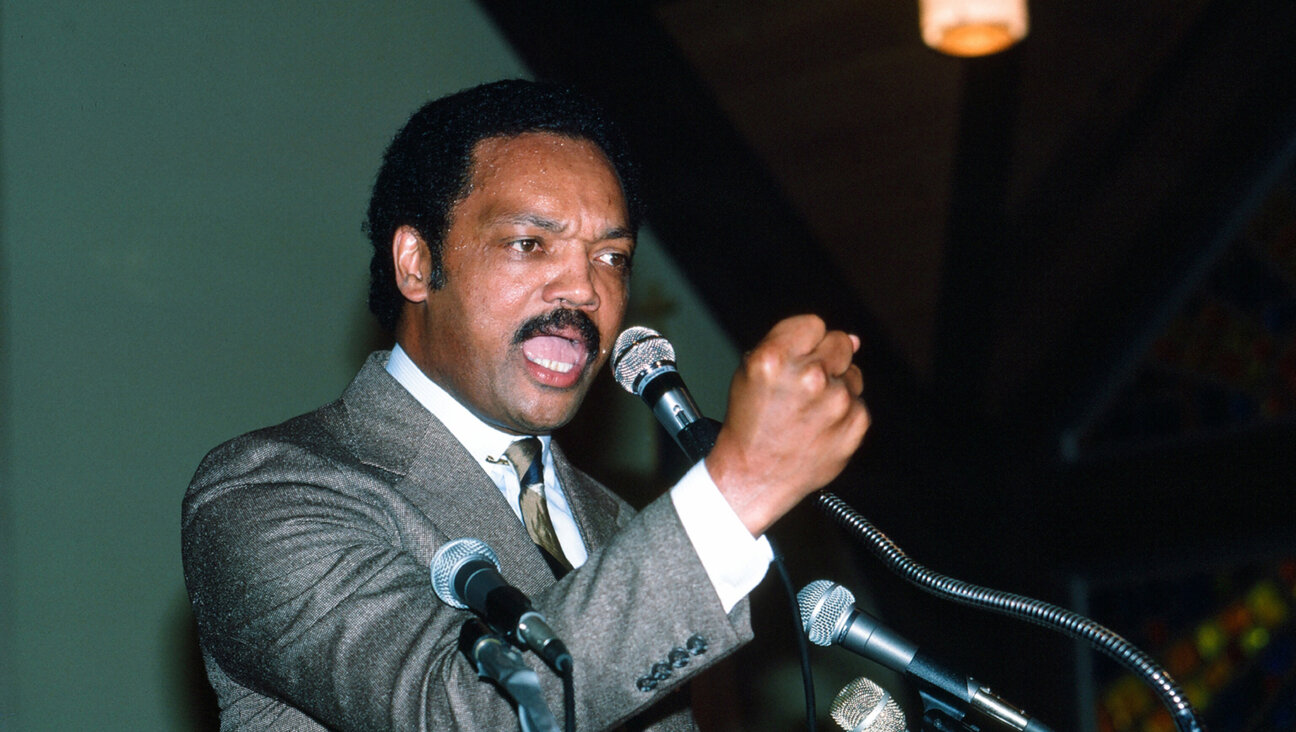 Jesse Jackson on the campaign trail in 1984.