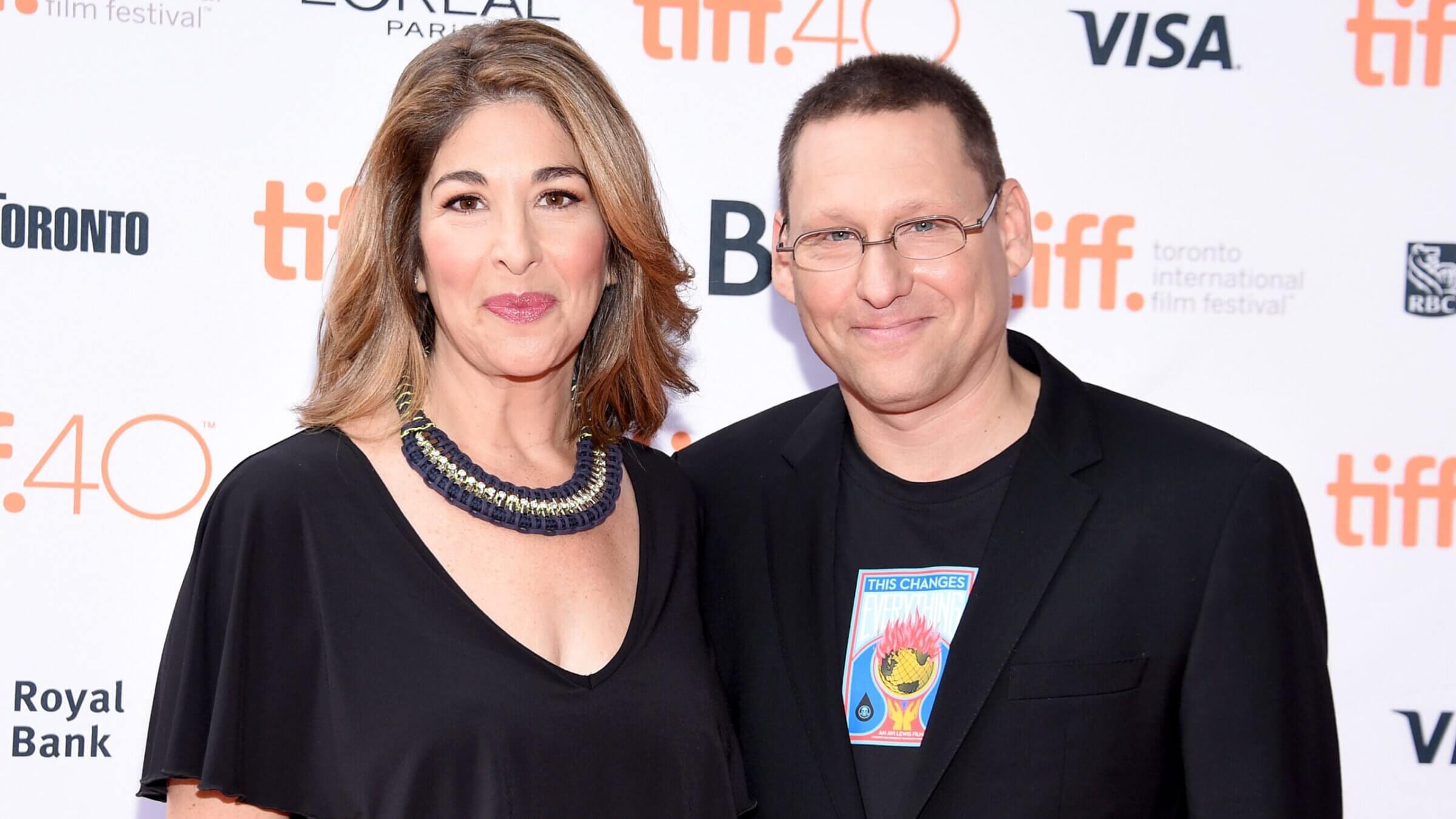 Director Avi Lewis and journalist Naomi Klein attend the "This Changes Everything" photo call during the 2015 Toronto International Film Festival, Sept. 13, 2015.