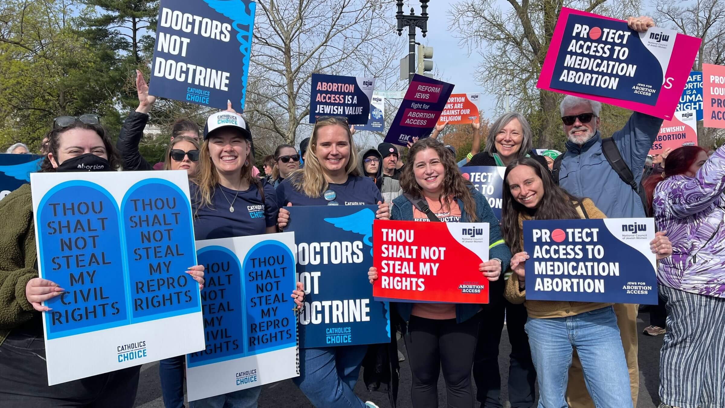A pro-choice religious rally at the U.S. Supreme Court, April 2, 2025.