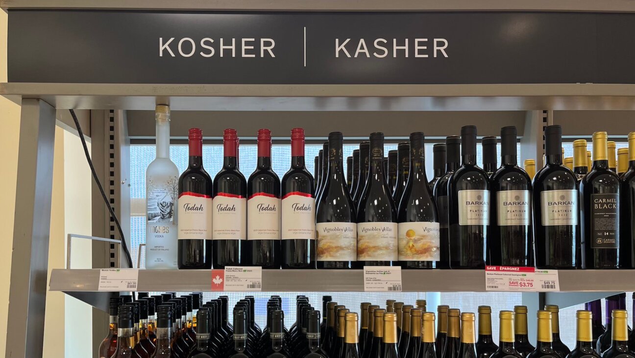 A wide selection lines the shelves of the kosher section of an LCBO (Liquor Control Board of Ontario) in Toronto, Canada.