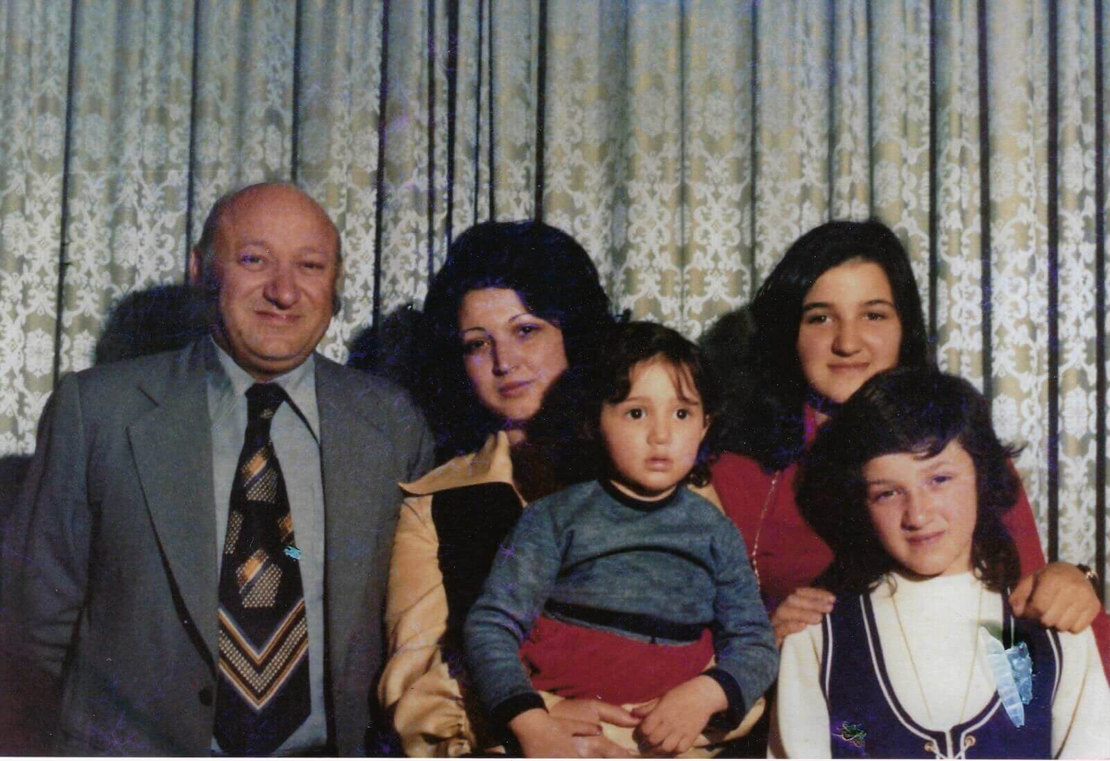 Jasmine Rokhsar, center, as a child in Iran with her family.