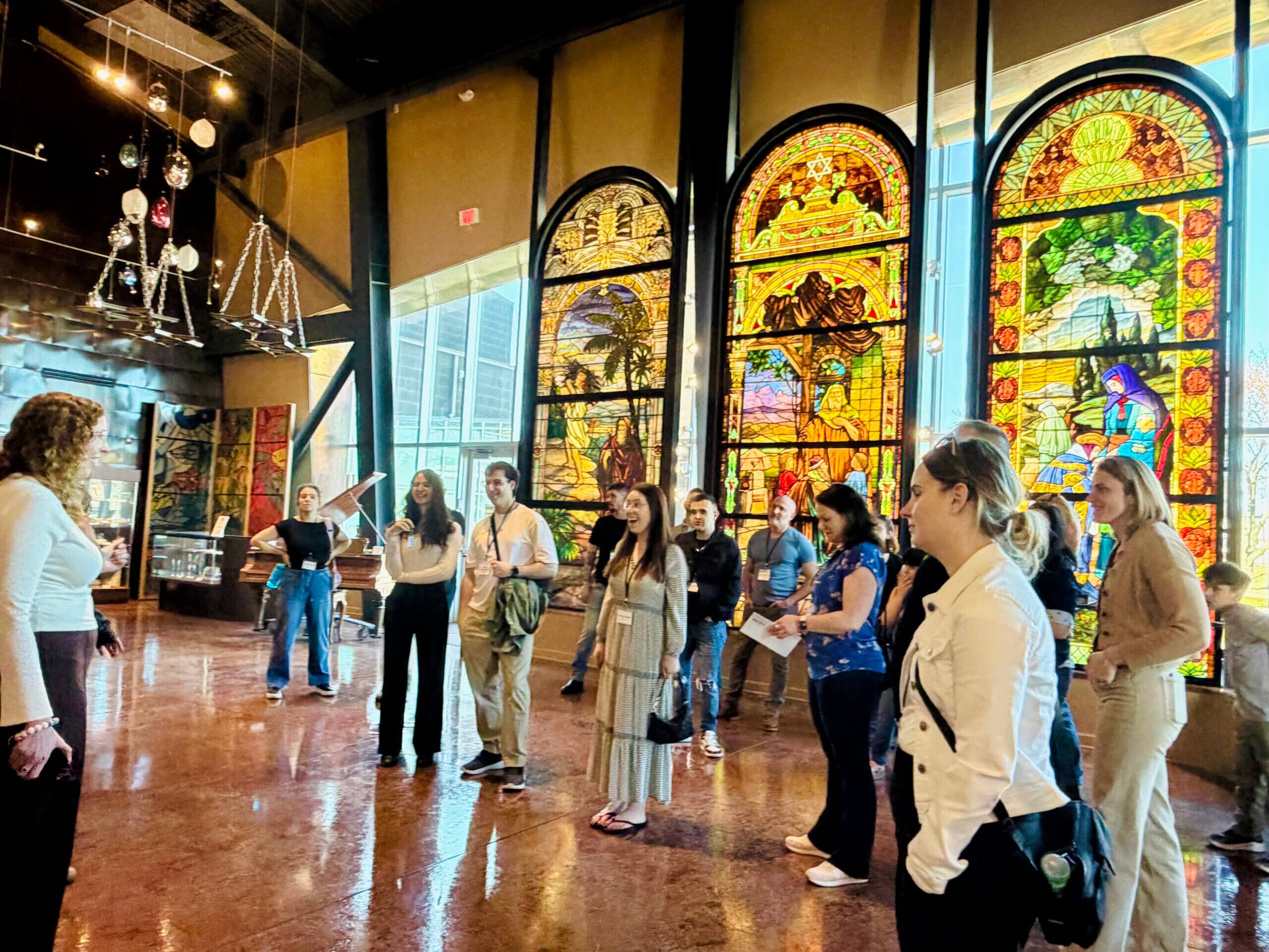 Participants on the Tulsa Tomorrow program tour the Sherwin Miller Museum of Jewish Art.