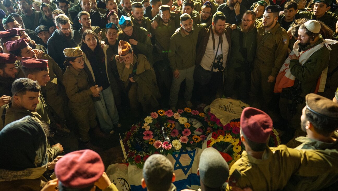 People gather for the funeral of Stg. Moshe Itzhak Hacohen Katz, 22, on March 29, 2026 in Jerusalem. (Erik Marmor/Getty Images)