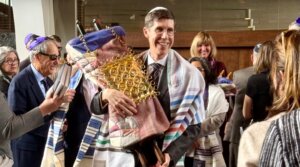 Providence Mayor Brett Smiley celebrated his bar mitzvah on March 14, 2026 at Temple Beth-El in Providence, Rhode Island.
