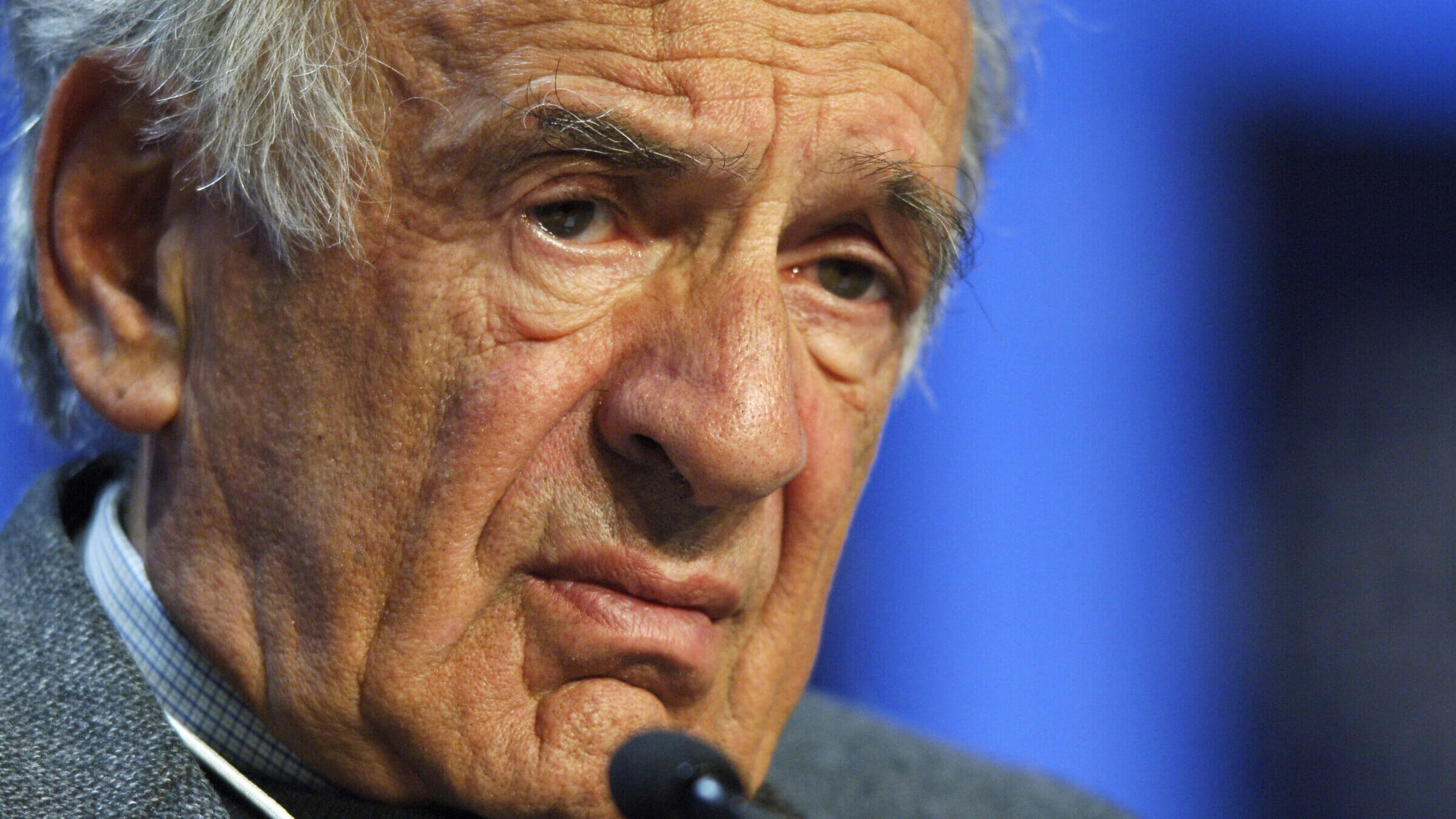 Elie Wiesel at the World Economic Forum in Davos, 2006.