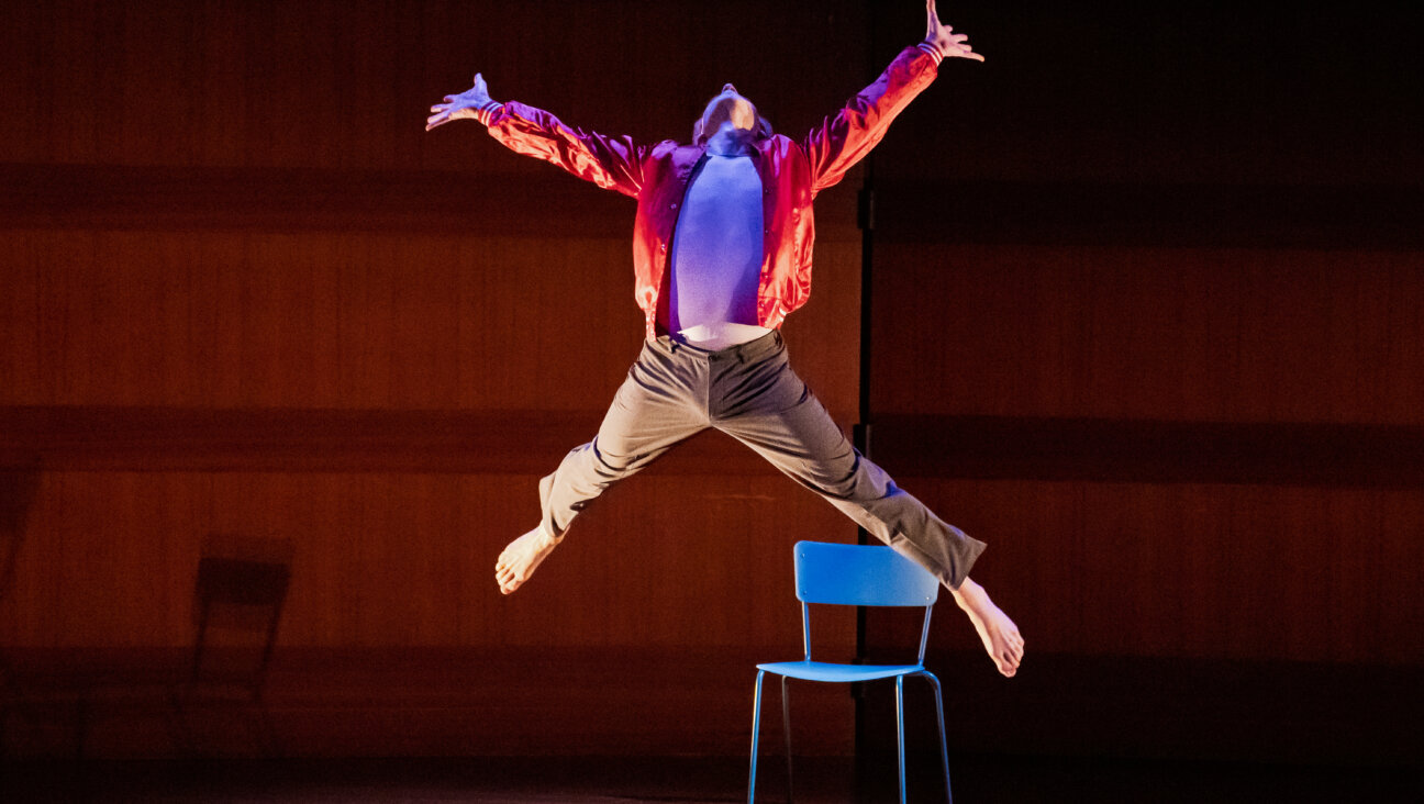 Brad Orego performing in Anna Sokolow's 'Rooms' at the Museum of Jewish Heritage.