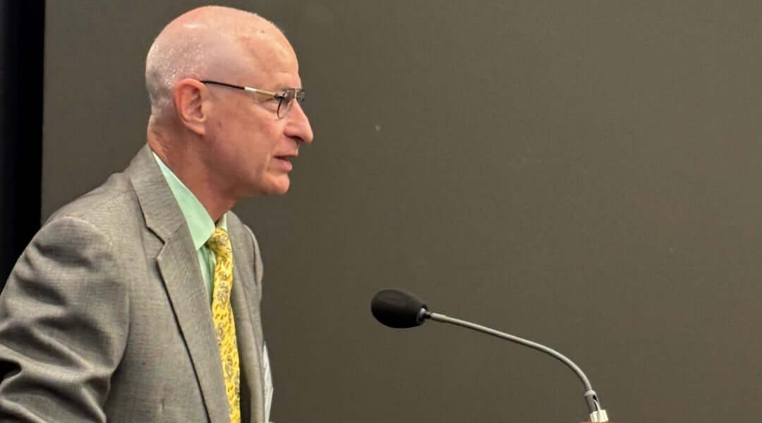 Pinchas Cohen speaks at the USC Asian Health and Longevity Symposium on Feb. 27, 2026. (Courtesy)