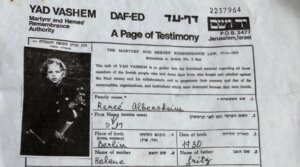 Renee Albersheim was murdered during the Holocaust. A Jewish couple in Florida has said the Mourner’s Kaddish for her daily for years.