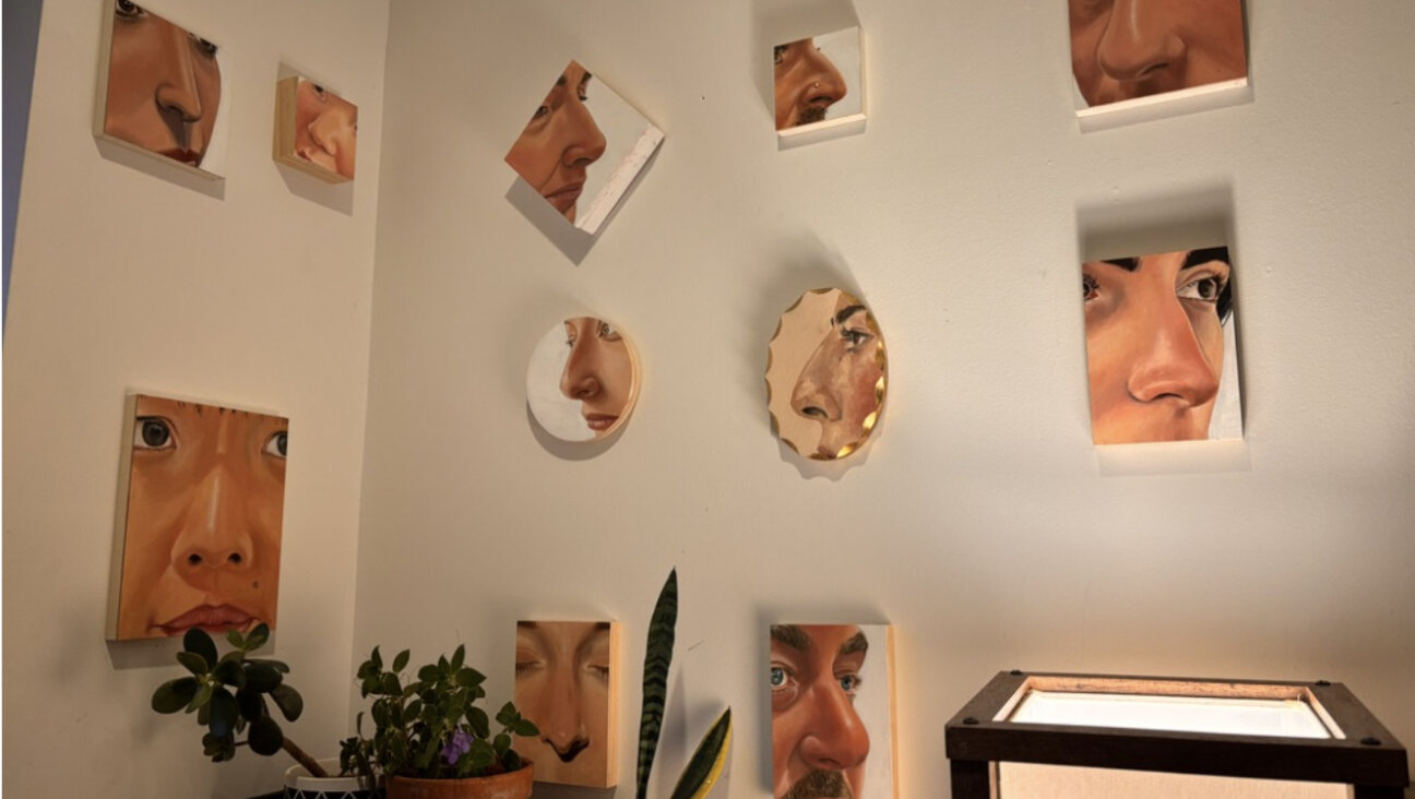 On the walls of Goldie Gross' dwelling, a plethora of nasal art