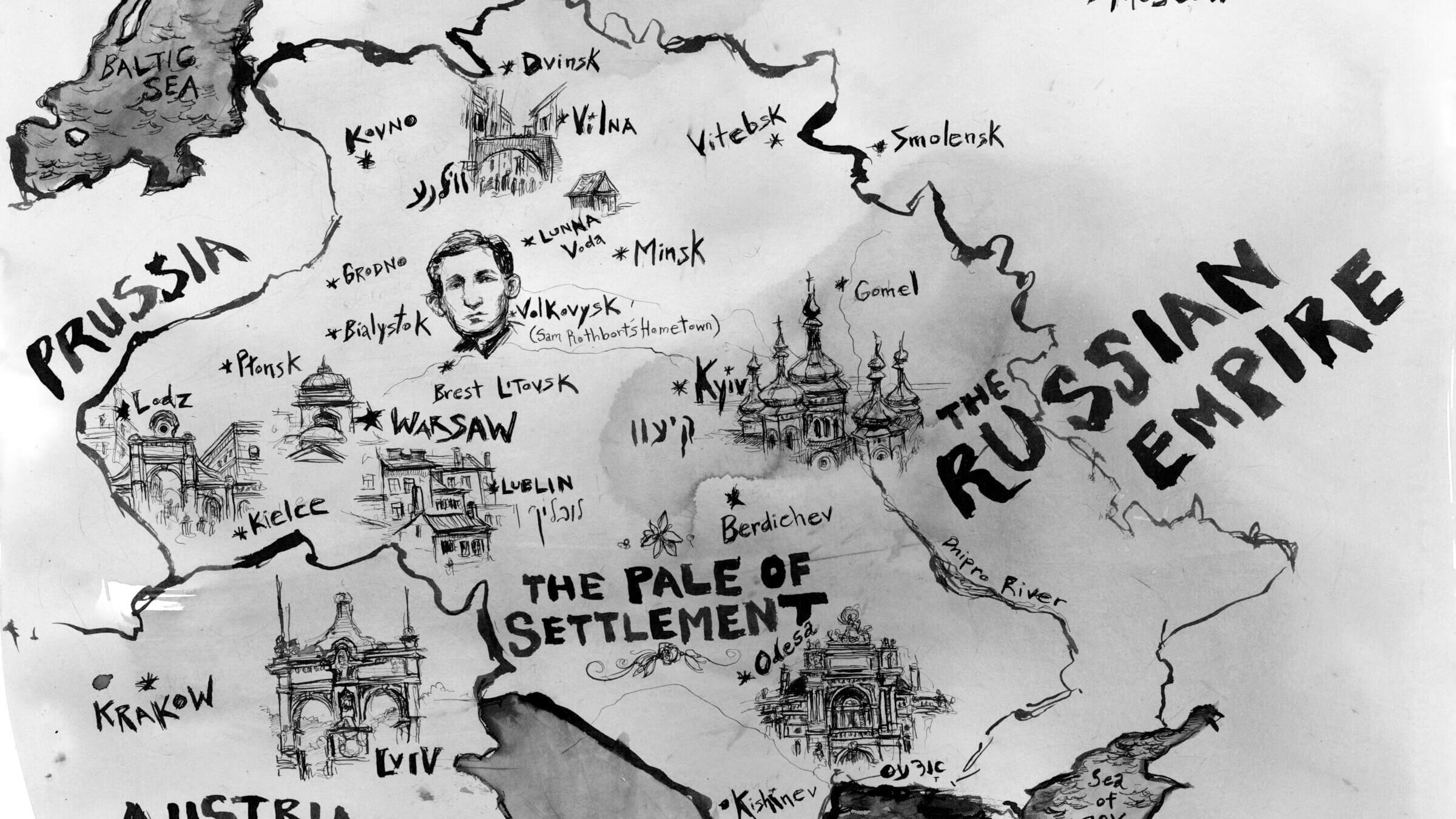 The Pale of Settlement, circa 1900.