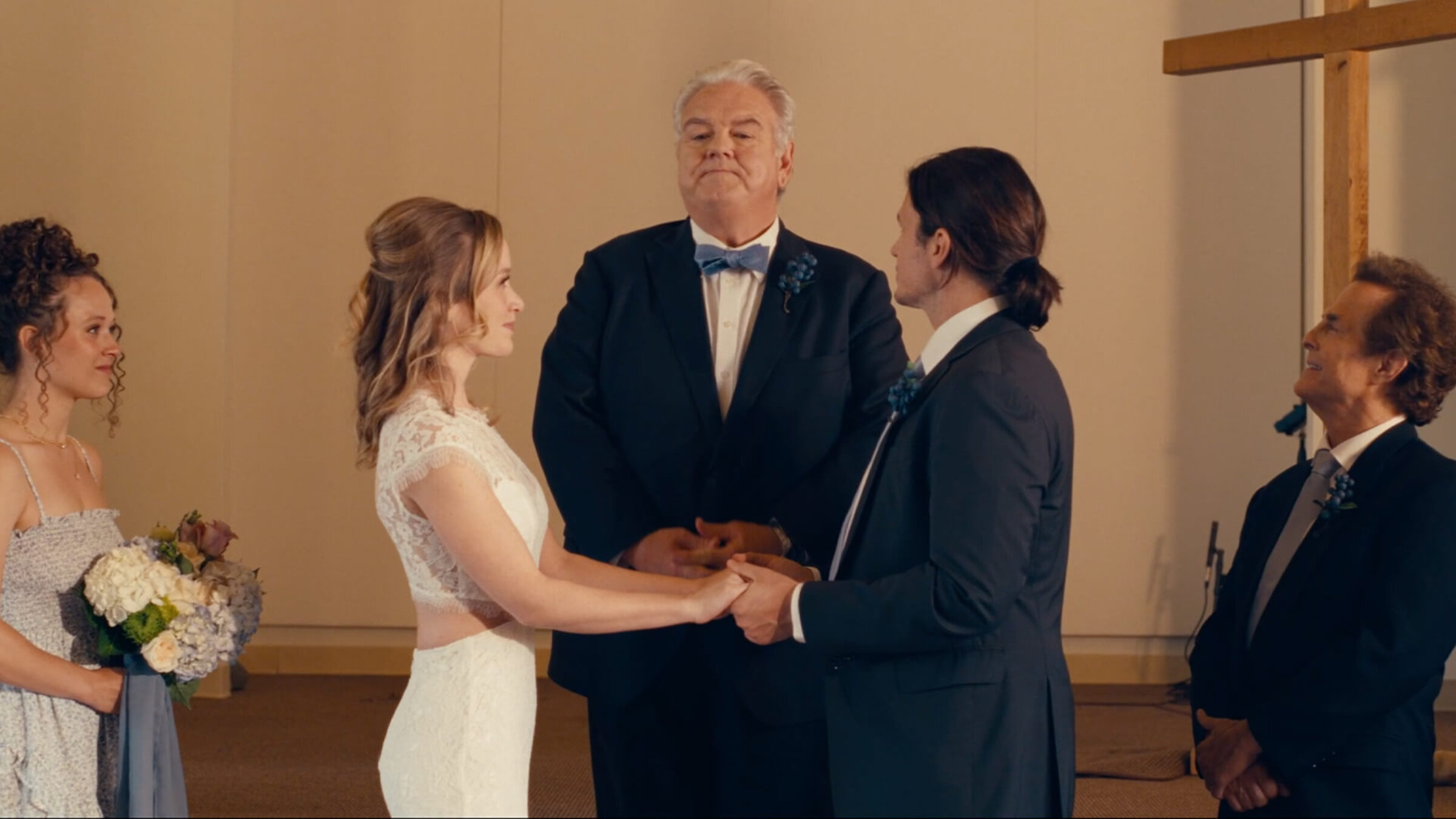 Moments after this, Allan stomped on a plastic cup of communion wine for, I guess, Judaism.