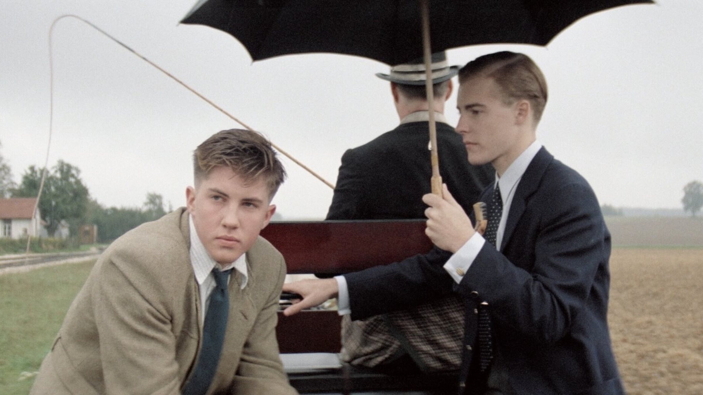 Hans Strauss (Christien Anholt) and Count Konradin von Lohenburg (Samuel West) in 'Reunion'.