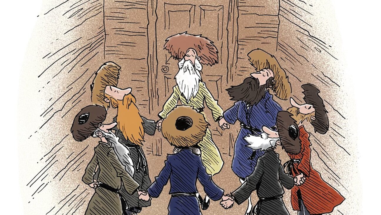 אילוסטראַציע פֿון נועם נדבֿ, אינעם בוך „חסידישע מעשׂיות“, 2026