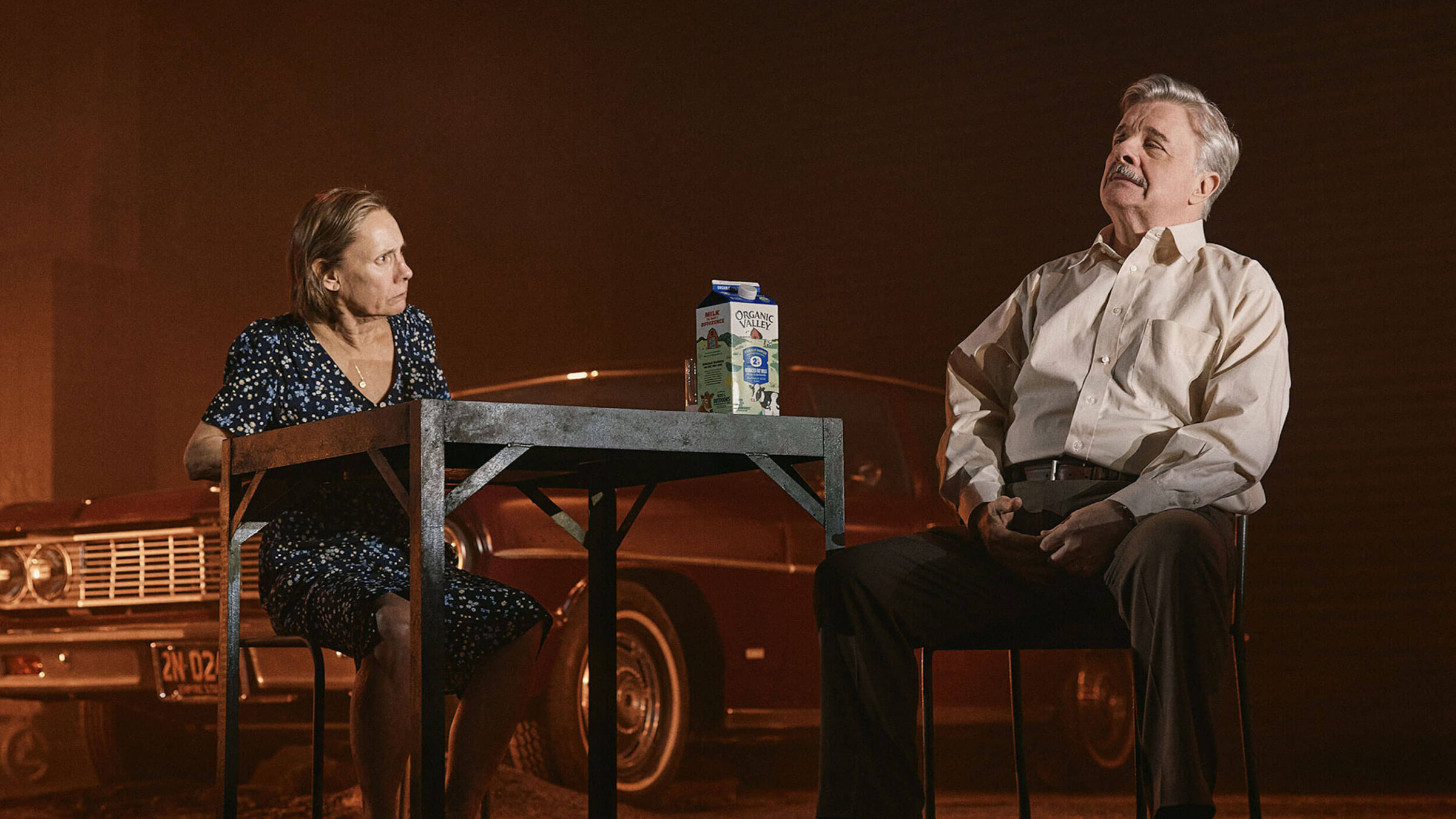 Laurie Metcalf and Nathan Lane in 'Death of a Salesman.'