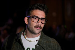 Influencer Hasan Piker during an election night event with now-Mayor Zohran Mamdani in Brooklyn on, Nov. 4, 2025.