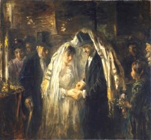 "Jewish Wedding," a painting by Jozef Israëls (1903)