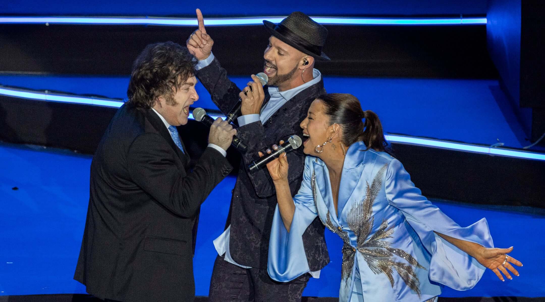 President of Argentina Javier Milei at the main rehearsal of the 78th anniversary Independence Day ceremony, held at Mount Herzl, Jerusalem, on April 19, 2026.