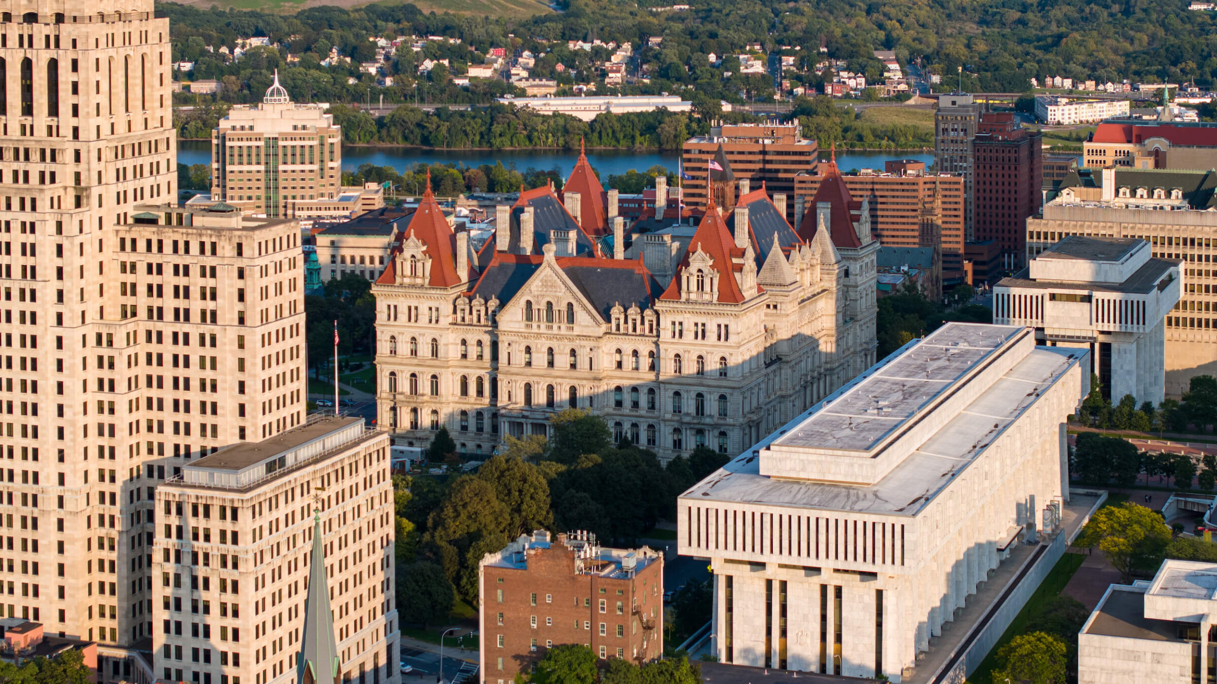 The New York State Capitol in Albany, New York.