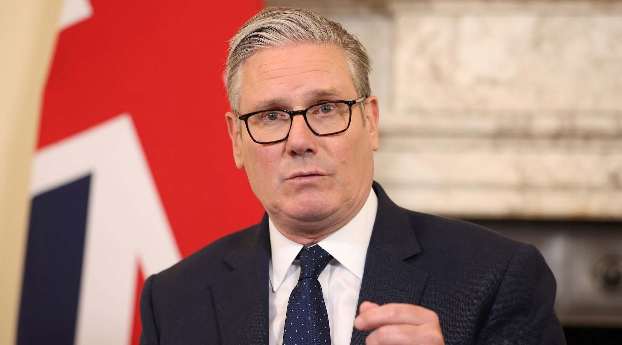 Britain’s Prime Minister Keir Starmer convenes a meeting of criminal justice agencies following the Golders Green attack the day before, in Downing Street in central London on April 30, 2026. (Dan Kitwood / POOL / AFP)