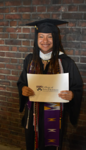 With Olivia, with her first diploma from Penn