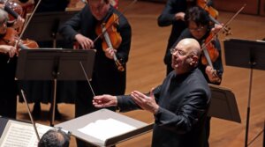 Leon Botstein leading the American Symphony Orchestra in Johann Christian Bach’s “Symphony in G minor” in the program “Sons of Bach” at Alice Tully Hall on Thursday night, December 19, 2019 in New York, NY. (Hiroyuki Ito/Getty Images)
