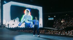 Harry Styles performs in Amsterdam at the first concert of the Together, Together tour.