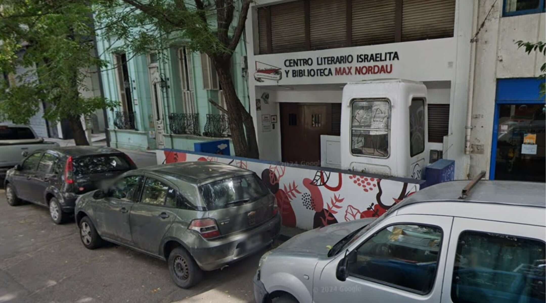 The Max Nordau Library in La Plata, Argentina was hit with a Molotov cocktail on Thursday night, the library’s board of directors reported. (Via Google Images)