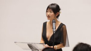 Author Rebecca “R. F.” Kuang is facing backlash for including an Israeli character in her upcoming novel, “Taipei Story.”(JP Yim/Getty Images for Girls Write Now)