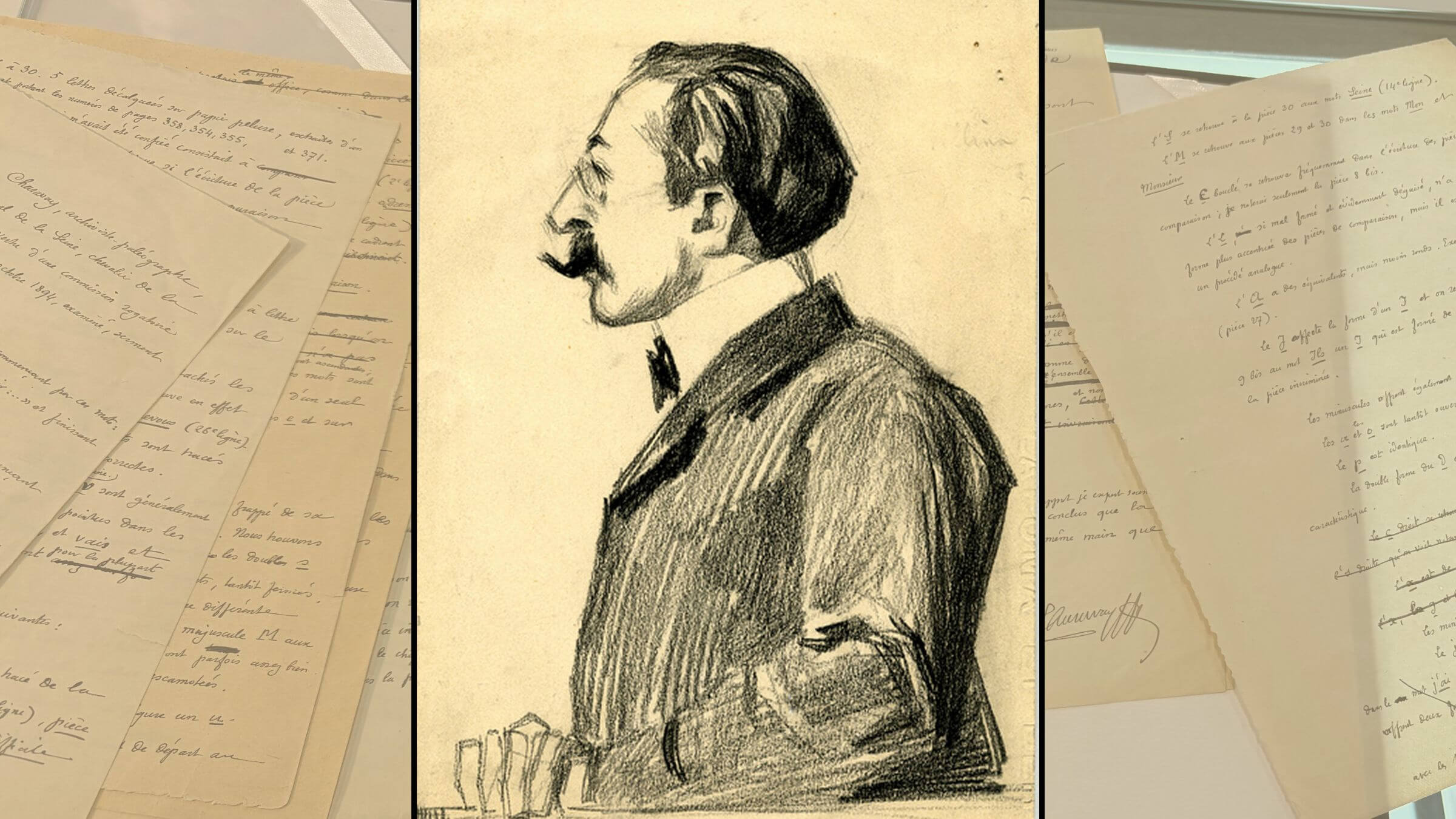 Alfred Dreyfus and the report that falsely argued his handwriting was behind a traitorous document.