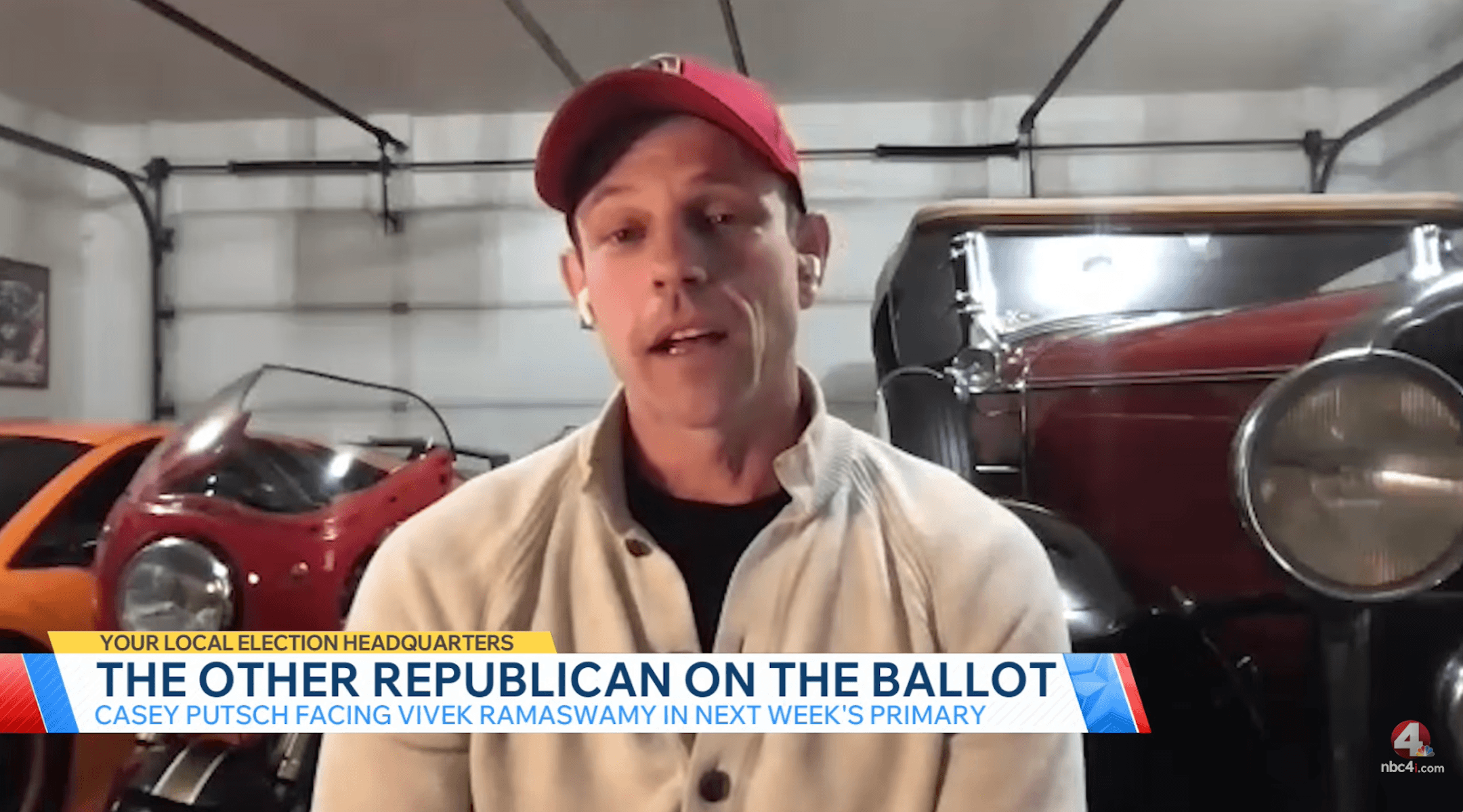 Ohio Republican gubernatorial candidate Casey Putsch during an interview on NBC4 Columbus, May 1, 2026. (Screenshot via YouTube)