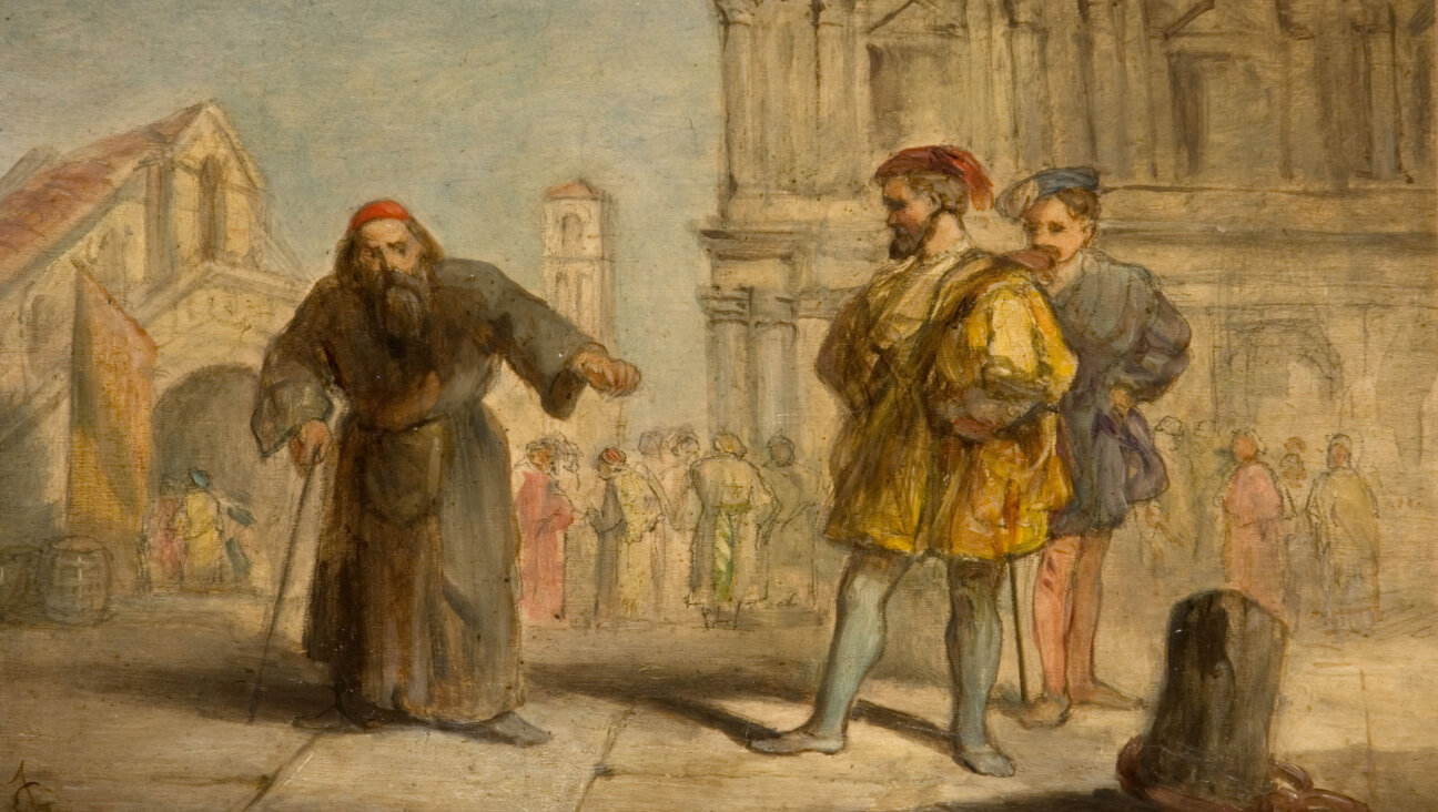A scene from 'The Merchant Of Venice,' 1865. 