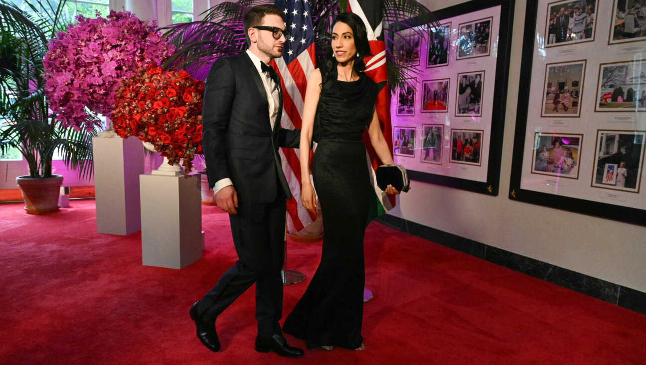 Alex Soros and Huma Abedin arrive at the White House on the occasion of the State Dinner with the Kenyan president at the White House in Washington, DC, on May 23, 2024.
