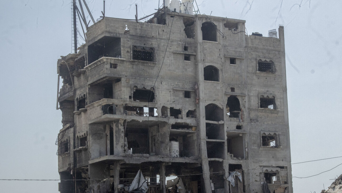A damaged building in northern Gaza in April.