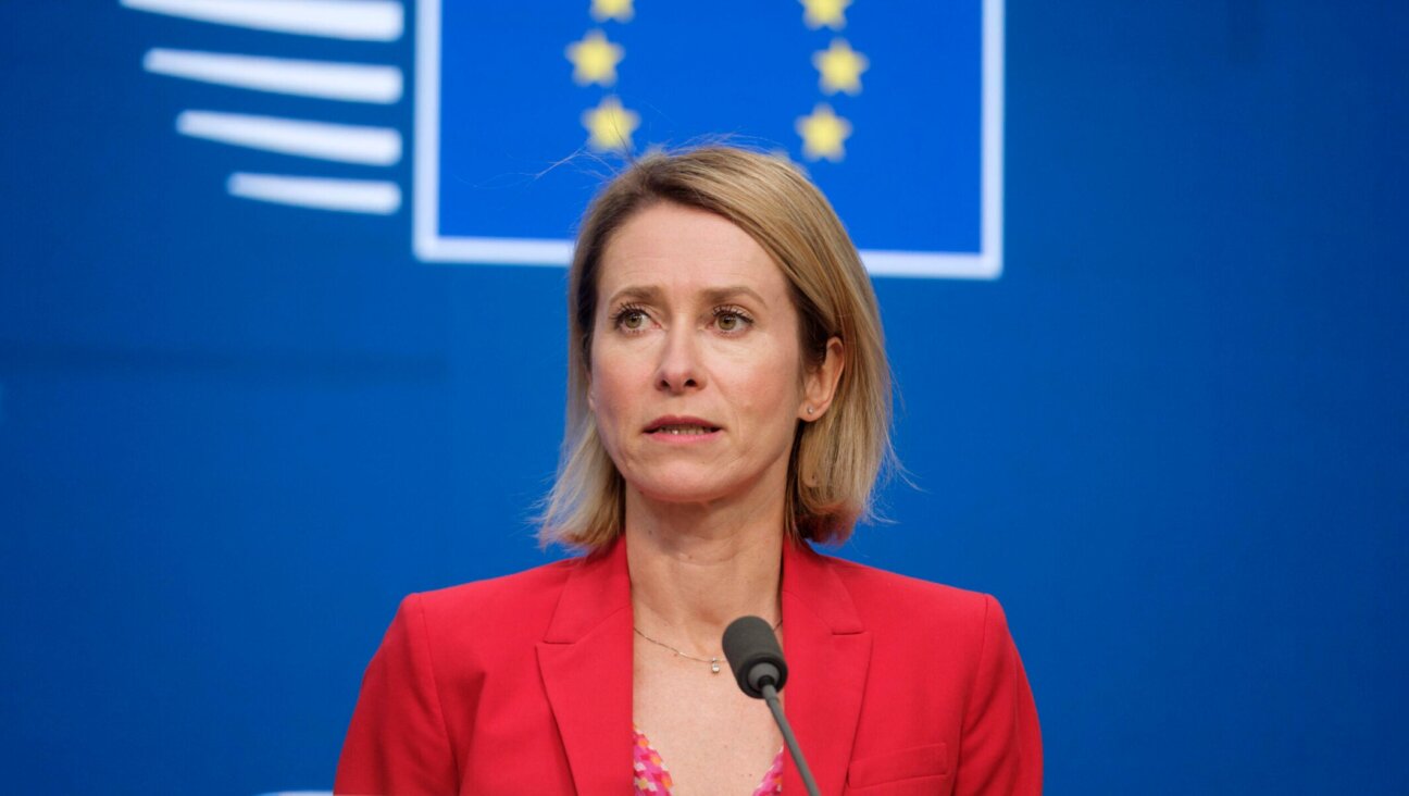 EU Commission Vice-President and High Representative for Foreign Affairs and Security Policy Kaja Kallas talks to media at the EU Council headquarters in Brussels, May 11, 2026.