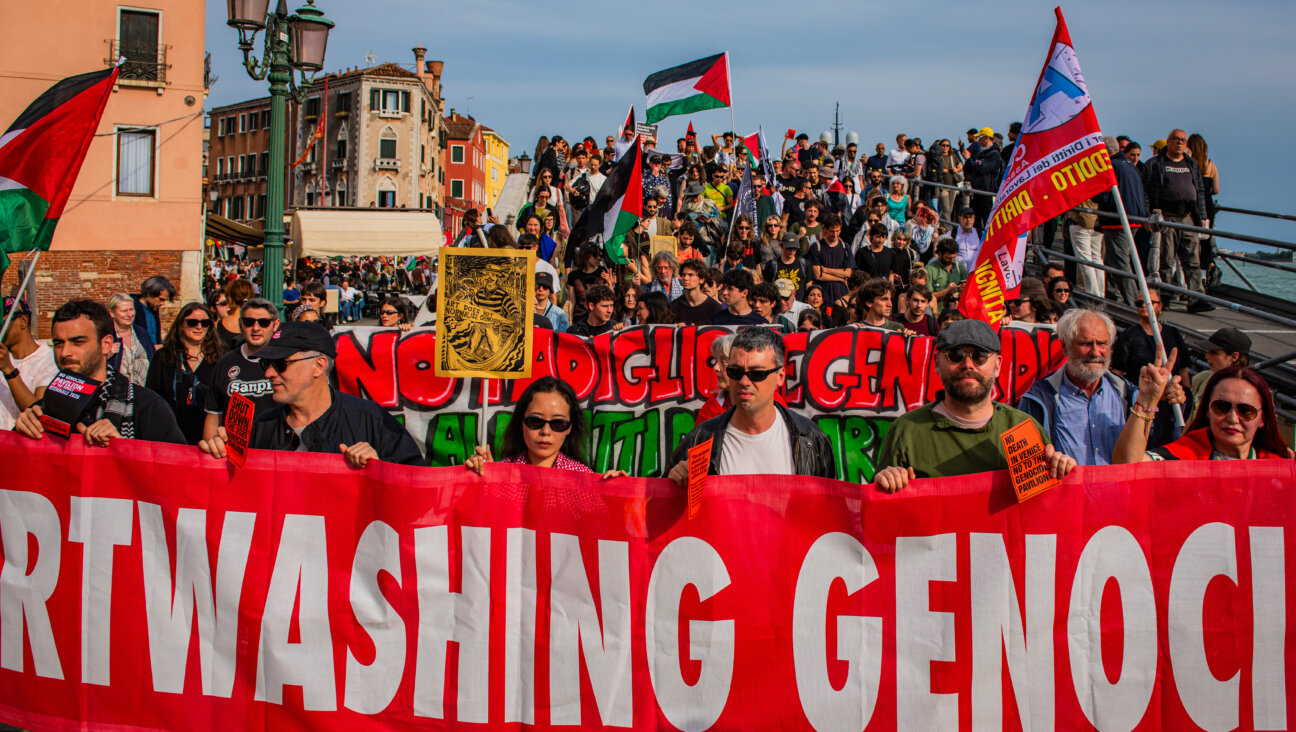 The Art Not Genocide Alliance (ANGA) protests the inclusion of Israel and Russia at the Venice Biennale. 