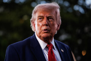 Donald Trump during the Congressional picnic on May 19, 2026. 