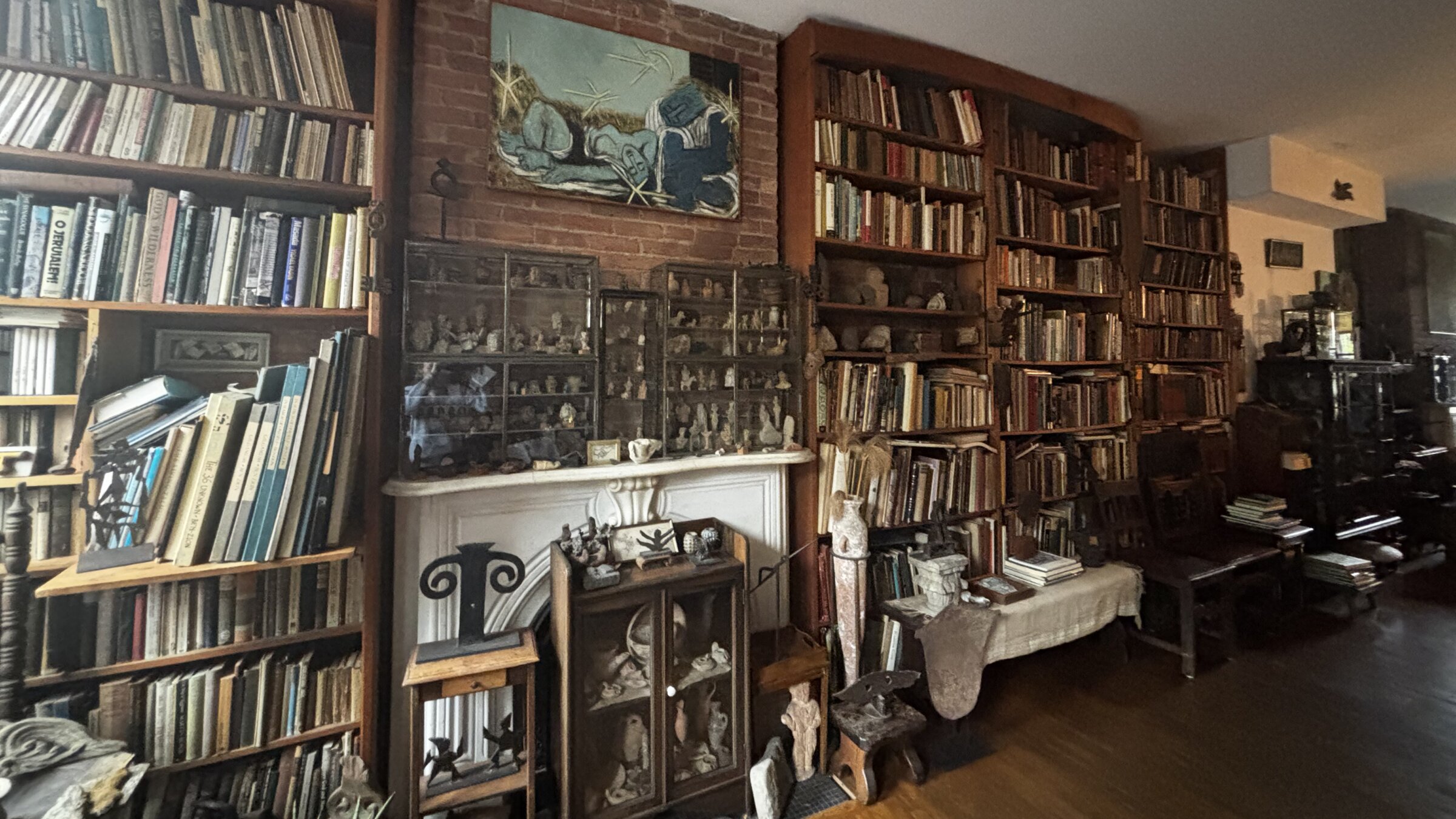 An image inside Ben-Zion's preserved brownstone in Chelsea.