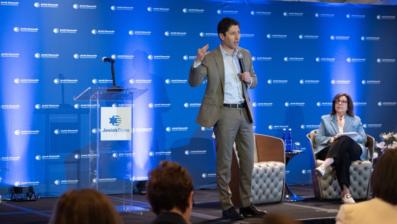 Minneapolis Mayor Jacob Frey speaks at the national leadership summit of the Jewish Democratic Council of America in Washington, D.C., May 13, 2026.