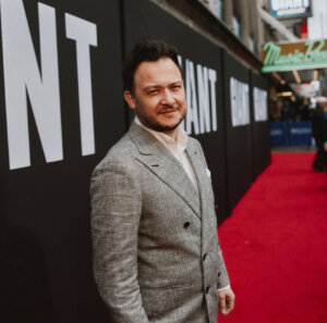 Mark Rosenblatt at the Broadway premiere of his play <i>Giant.</i>
