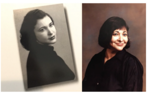The author's grandmother in the 1950s and 1980s